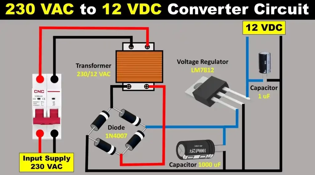 110 Volt AC to 12 Volt DC Transformer