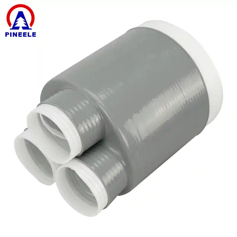 Silicone rubber cold shrink sleeves pre-mounted on core for indoor use