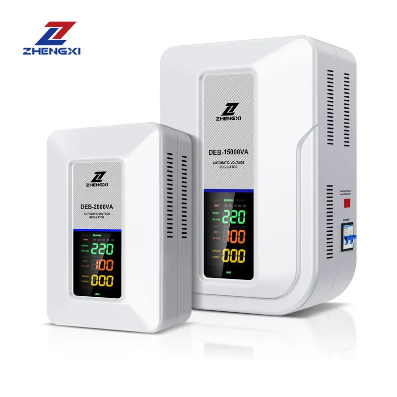 0.5Kva-10Kva home wall mount voltage stabilizer with current display